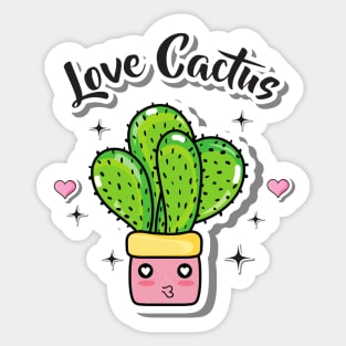 Small Cactus Lover - Love Cactus Sticker